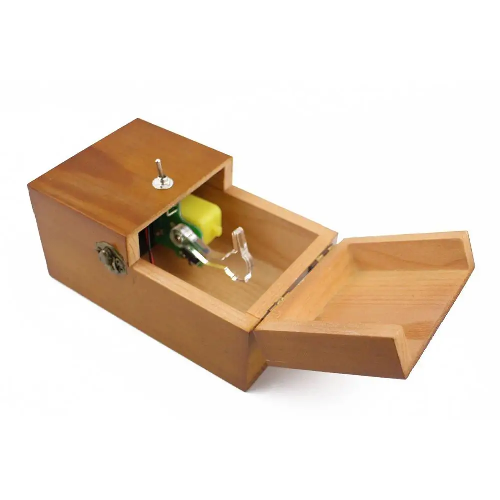 Caixa com Madeira Real para Presentes Brinquedos de Mesa Totalmente Montado Desliga Caixa Inútil ME Deixe Sozinho Máquina Geek ou se 13 para presentes geek ou brinquedos de mesa