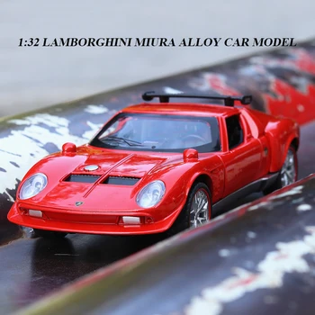 

1:32 Lamborghinis Miura Diecast Toy vehicle Classic Alloy Car Model High Simitation Car Toys For Children Kids Xmas Gift