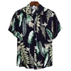 Inexpensive Men's Hawaiian Shirt Lapel Short Sleeve Button shirt Fashion Youth National Style Printed Shirt Loose Casual Plant 4001139634553