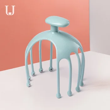 

Jordan&Judy Tickle Head Massager Octopus Acupressure Soothing Fatigue Stainless Steel Ball Flexible PP Head Massager