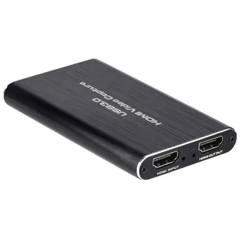 

4K 1080P Video Capture Card Game Live Stream Video Recorder Black HDMI To USB 3.0 Game Real-time Capture