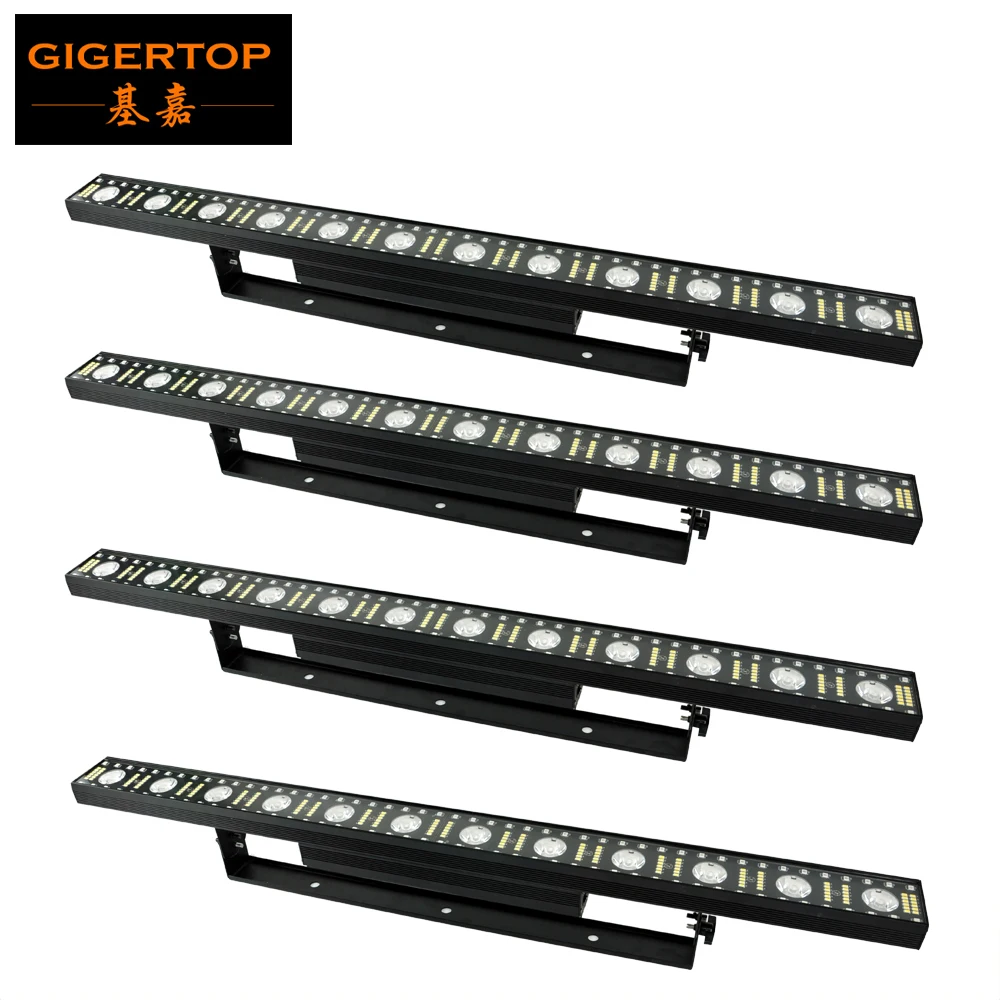 

4Pcs/Lot 12x3W Golden White LED Wall Washer Bar Light DMX512 Control RGB with White Flash Led Wash Stage Light Party Wedding