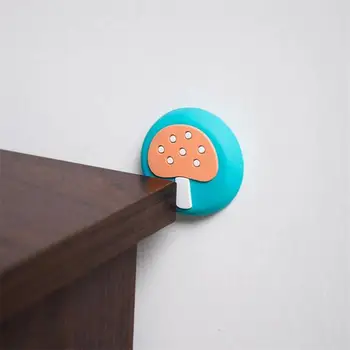 

3pcs Cartoon Silicone Door Stopper Silicone Self Adhesive Wall Protectors Door Handle Bumpers Toilet Cover Table Bumper Mute Pad