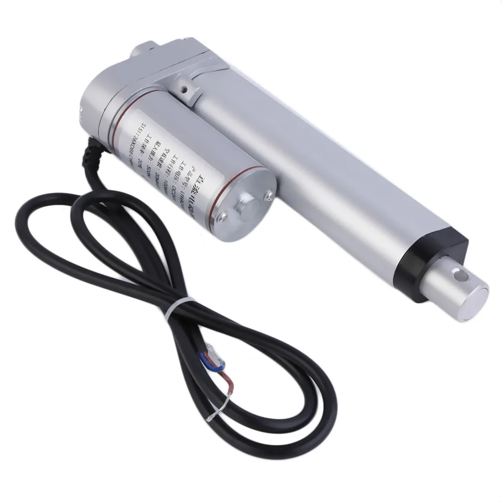 

DC24V 100mm Adjustable Stroke Max Load 500N 20mm/s Speed Mini Industry Heavy Duty Linear Actuator Motor Stroke