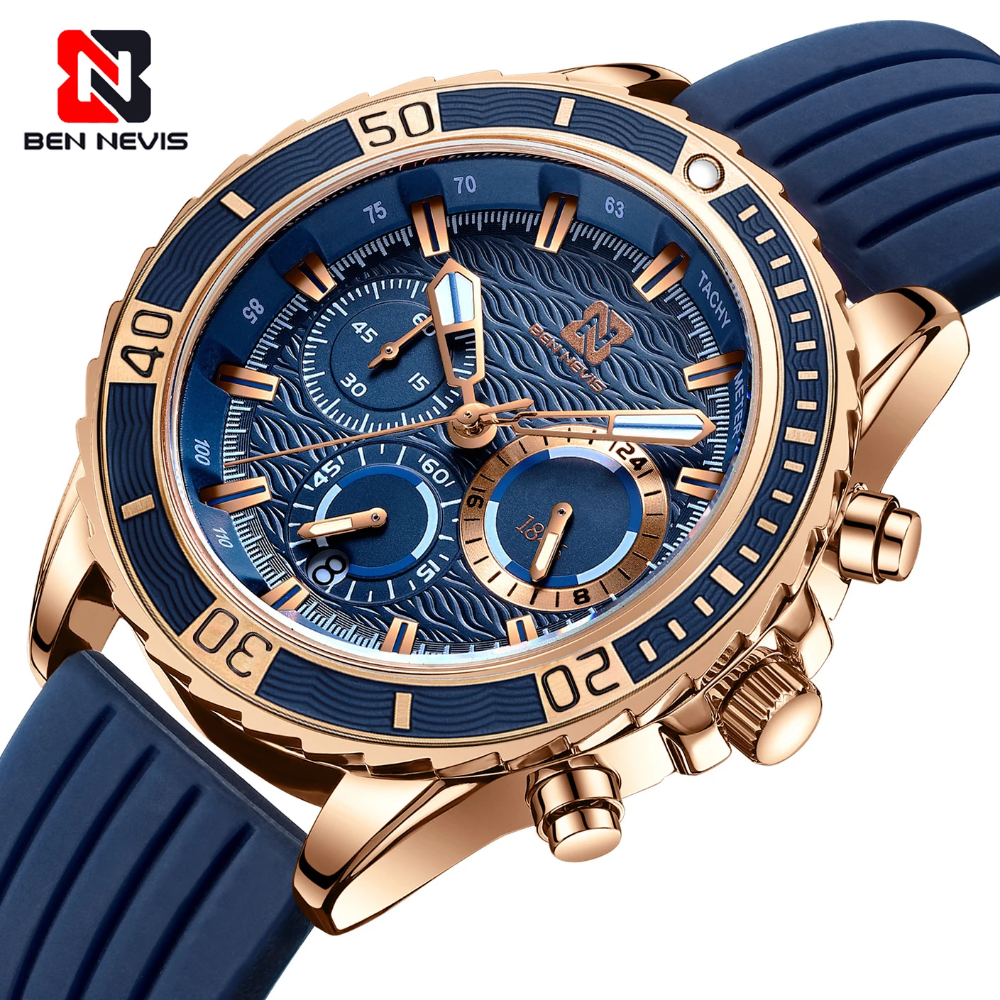 Ben Nevis New Fashion Quartz Watch Men Top Brand Sport Mens Watches Military Waterproof Chronograph Clock Relogio Masculino