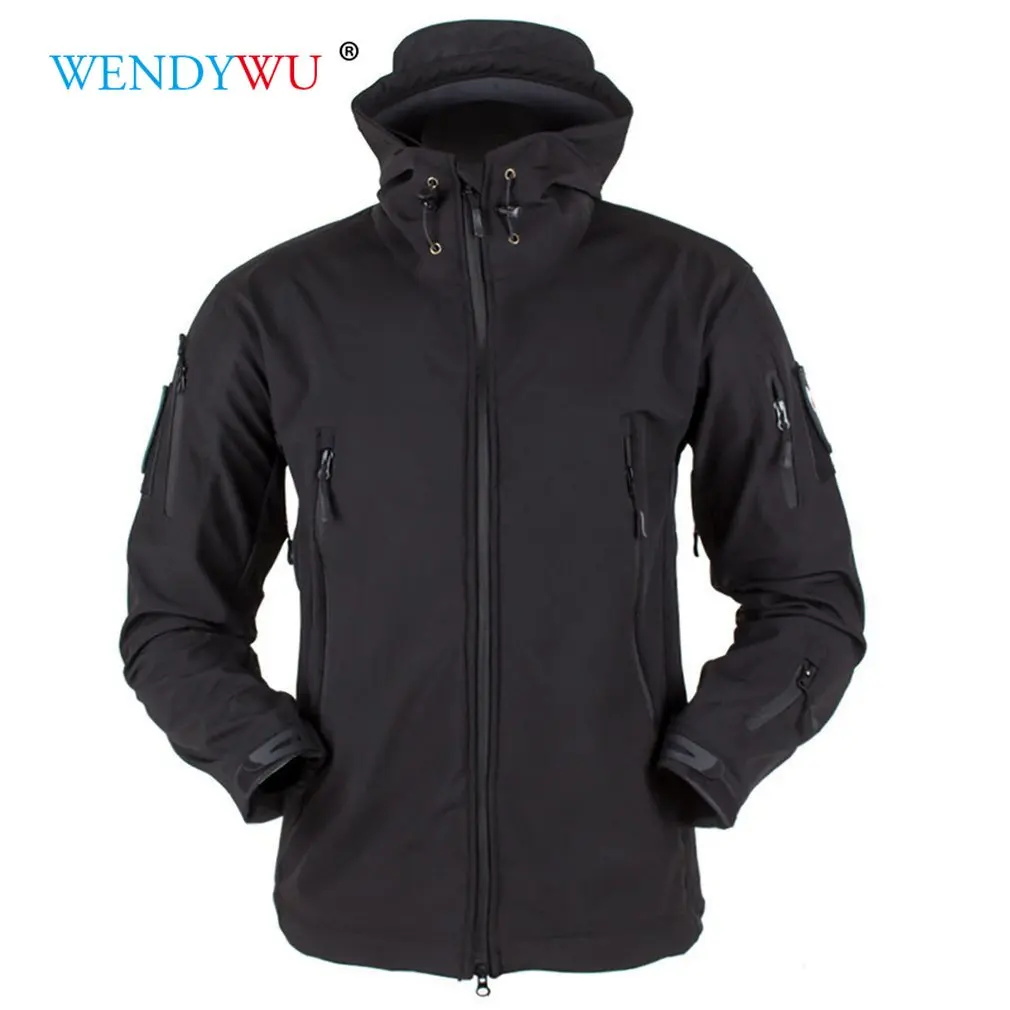 

Outdoor Soft Shell Fleece Men And Women Windproof Waterproof Breathable Warm ThreeInOne Coat Shark Leather Jacket