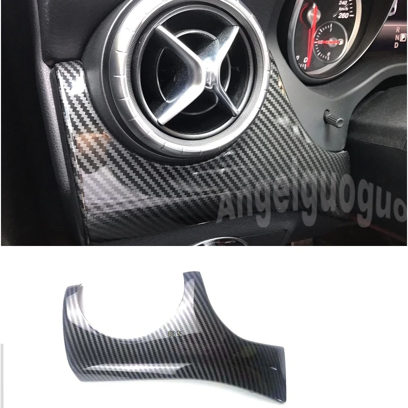 ABS Carbon fiber grain driver side decoraion cover for 2015-2017 Mercedes Benz GLA CLA A-Class 200 220 car accessories