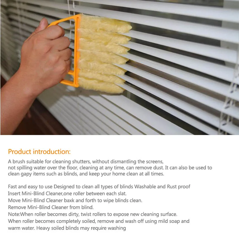 Новая полезная микрофибра щетка для очистки окон Пыльник для кондиционера очиститель с моющимся венецианским жалким лезвием чистящая ткань