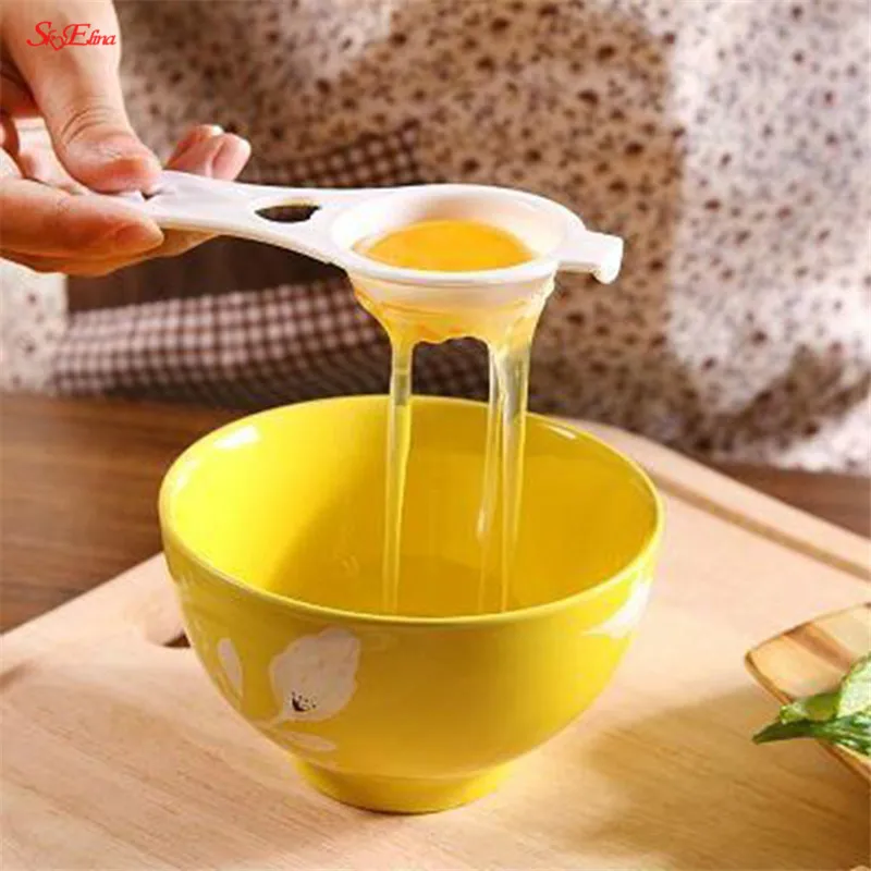 1/3/10PCS Eco Good Quality Mini Egg Yolk White Separator With Silicone Holder Divider Tools PP Food Grade Material 5Z | Дом и сад