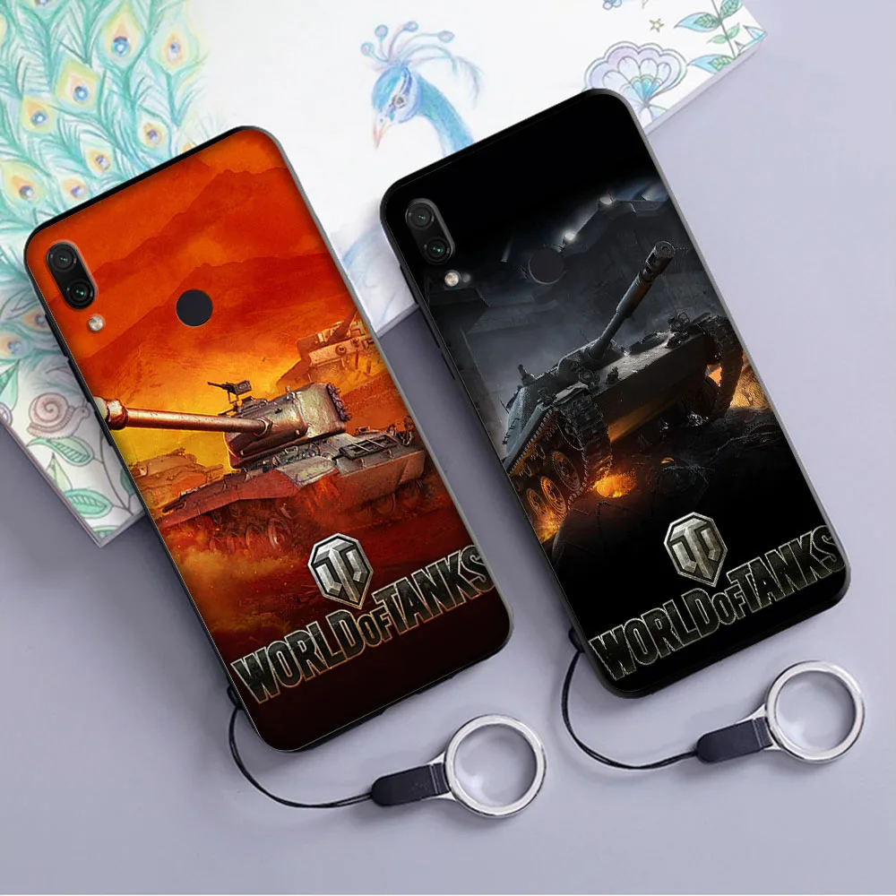 Мягкий чехол World of Tanks для Xiaomi mi Red mi Note 5 6 K20 A3 9T Pro CC9 CC9e 7A