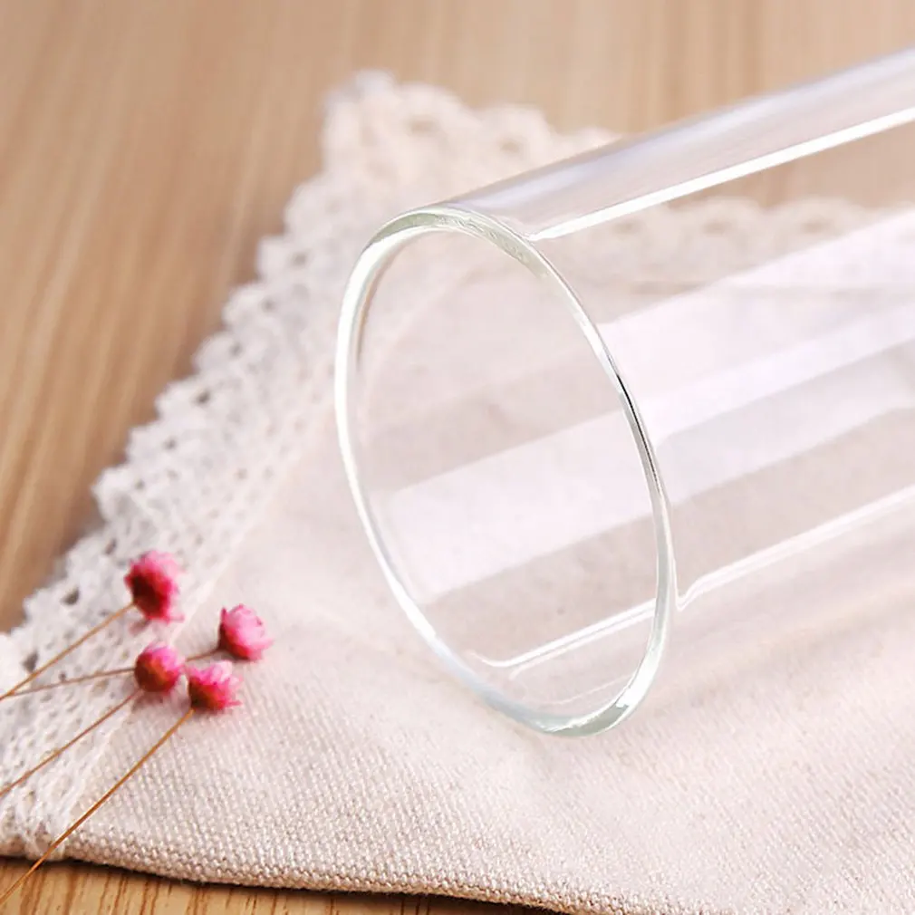 Cylindrical Coffee Cup Juice Tea Heat-Resistant Glass Transparent Water Cup High Temperature Creative Gift