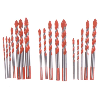 

Multifunctional Ceramic Tile Wall Drill Bits Set Anti-skid Triangle Shank Alloy Bit Hole Opener for Tile Glass Brick Wall Wood