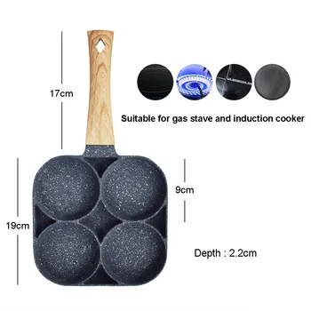 Frying pan with 2/4 holes 6