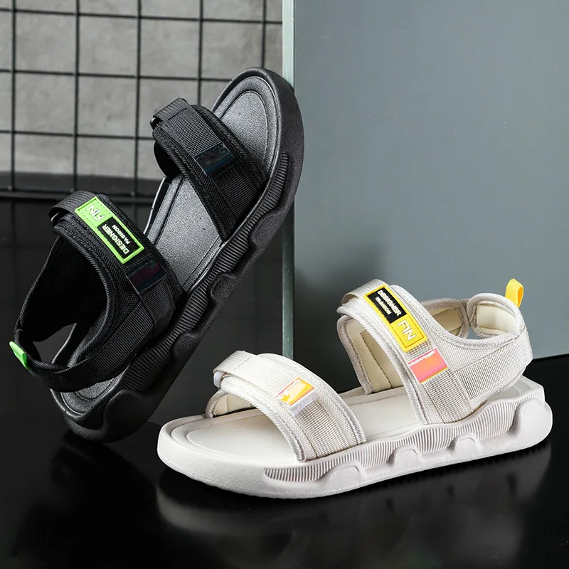 Sports Sandals Female Ins Tide Summer New Net Red Korean Version of The Magic Student Flat Female Sandals Women Slippers