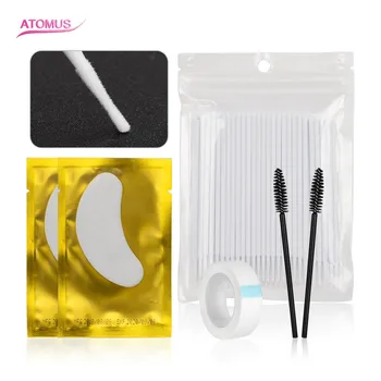 

Grafting Eyelash Extension Tools Set Disposable Makeup Brushes Individual Lash Removing Swab Applicator Disposable Cotton Swab