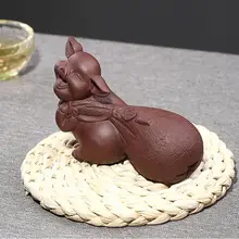 Чайный поднос Zisha со Свинкой ручной работы для питомцев, поднос для чая кунг-фу, чайные наборы, украшение для рукоделия