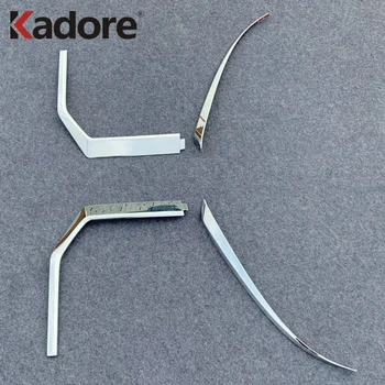 

For Mitsubishi Delica 2020 2021 Chrome Auto Front Head Light Fog Lamp Cover Trim Headlight Eyebrow Strips Car Styling