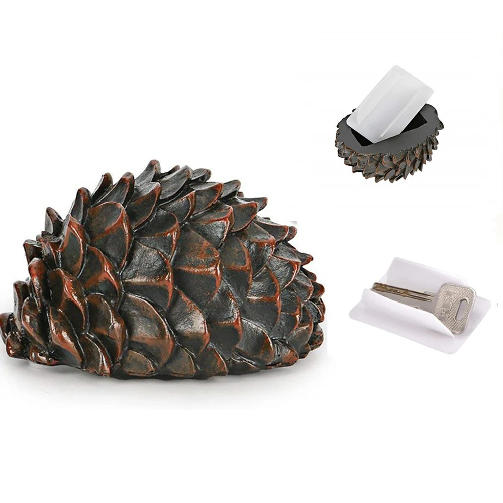 Caja de Pinecone para llave de imitación, caja de seguridad para llaves, protección de Seguridad al aire libre