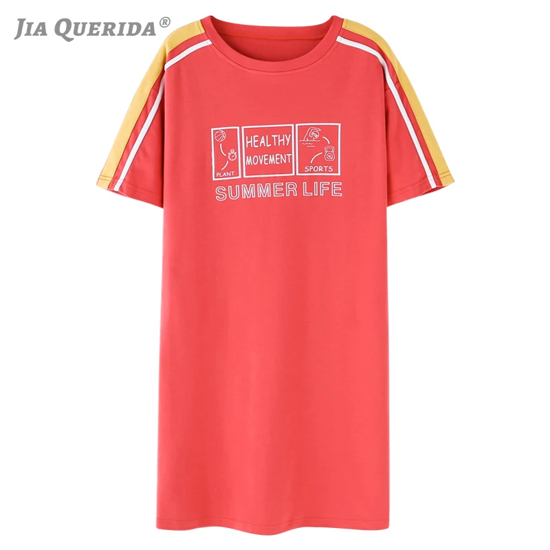 Женская пижама в стиле преппи летняя из 100% хлопка с короткими рукавами и красным