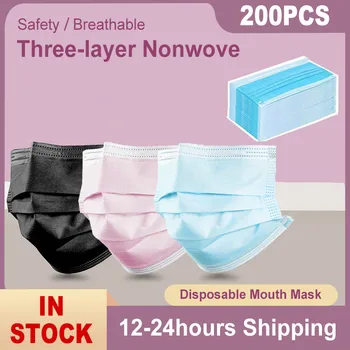 

Mouth Mask Medical Mask Surgical Mask 3-Ply Protetive Mask Non Woven Face Mask Good Quality Breathable Mask Mascarillas In Stock