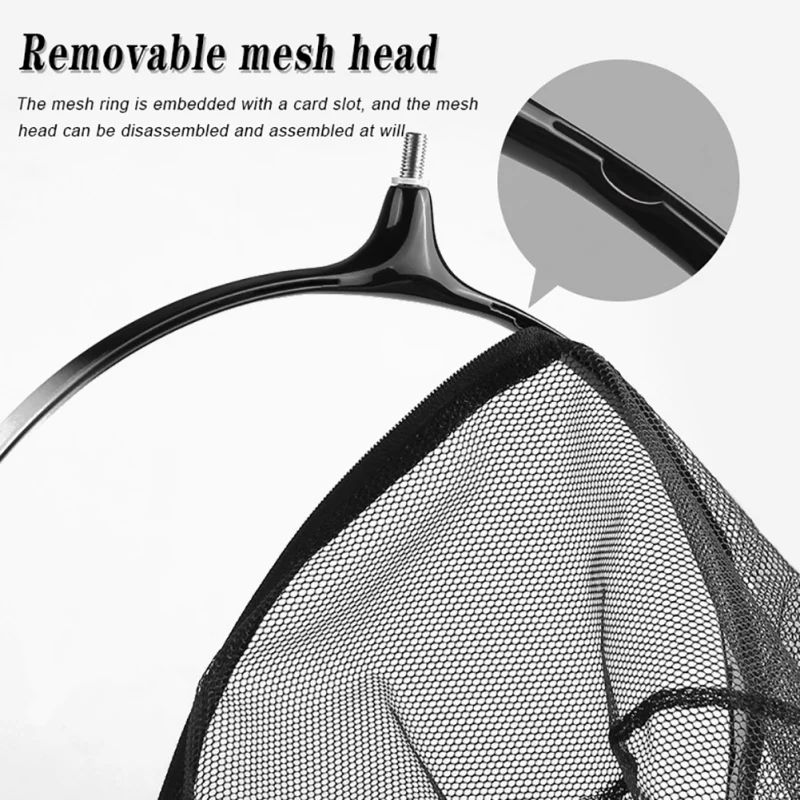 Cabeça da Liga de Alumínio Pesca ao ar Acessórios de Pesca Parafuso Dobrável Dip 35cm Colagem Ferramentas Livre Novo Mão Net 8mm 3 8mm parafuso dobrável dip net 35cm colagem