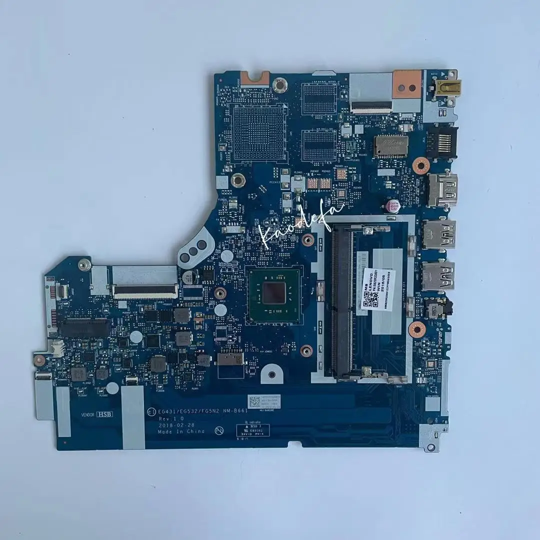 Placa-mãe do Portátil para Ideapad Nm-b661 Mainboard 33015igm 81d1cpu N4000 Sr3s1 Uma Ddr4 Fru:5b20r33801 5b20r33806 Teste de 100 ok - Imagem 4