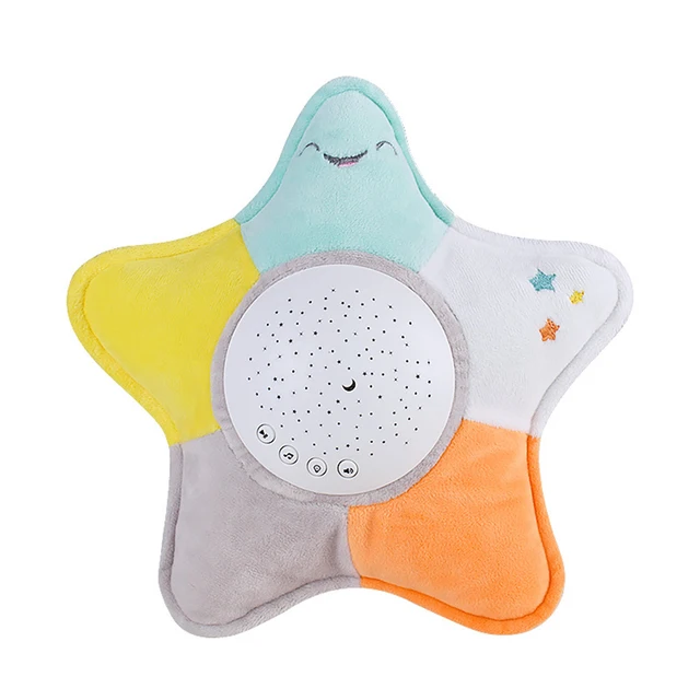 Children Soft Stars Stuffed Plush Toys Doll Musical LED  Projector Night Lamp Baby Bedtime Soothing Comfort Doll Educational Toy