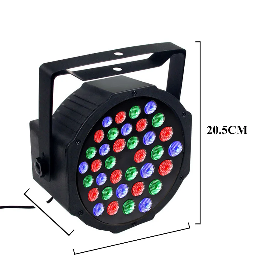 Thrisdar Remote 36x3W RGB LED Par Light Disco DJ Wash Stage Par Light DMX512 Wedding Party Holiday KTV Disco DJ Bar Stage Light