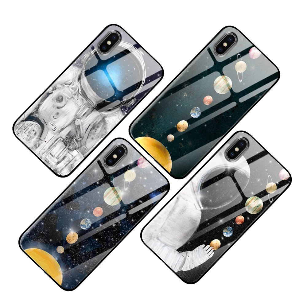 Роскошные Чехлы из закаленного стекла Space star для huawei P30 P20 mate 10 20 Honor 8 9 10 Pro Lite