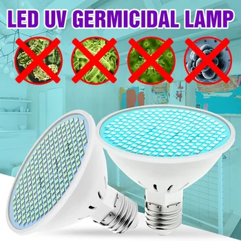 

UVC Germicidal Light Bulb 25W 35W 50W E27 UV LED Lamp 220V LED Disinfection Light 110V Ultraviolet Bactericidal Lamp Amuchina