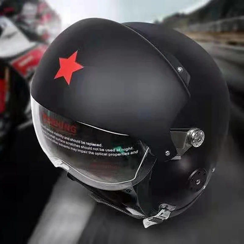 Abs aviador capacetes motocross capacete da motocicleta capacetes de moto  militar da força aérea capacete embutido pc lente dupla moto casco|Capacetes|  - AliExpress