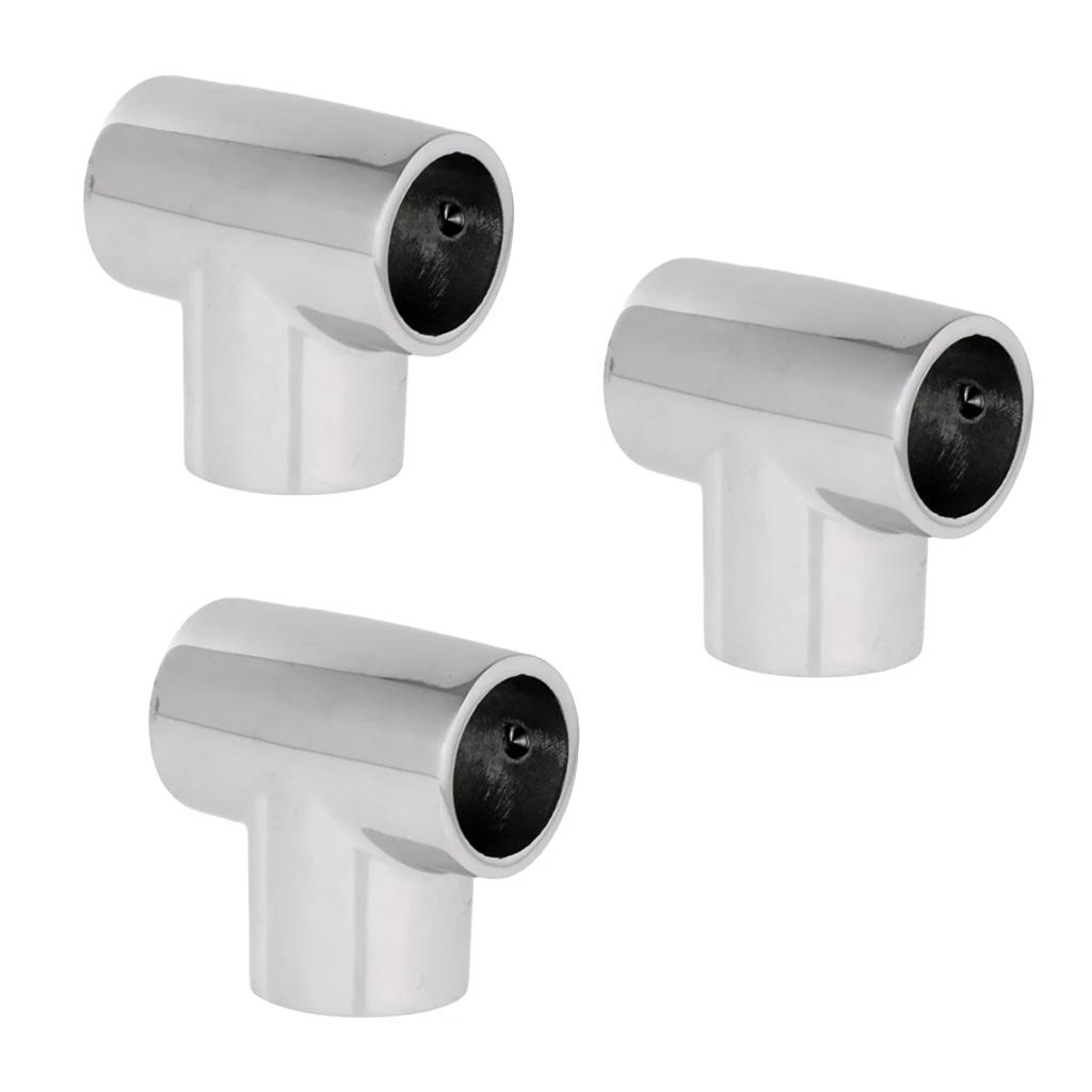 MagiDeal 3 шт. лодка яхты ручная Направляющая " 25 мм Тройник-316 нержавеющая сталь фитинги
