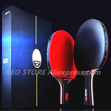 

TIBHAR 608 Professional Table Tennis Racket Competition Ping Pong Bat High Sticky Pimples-in Pingpong Paddle with Bag