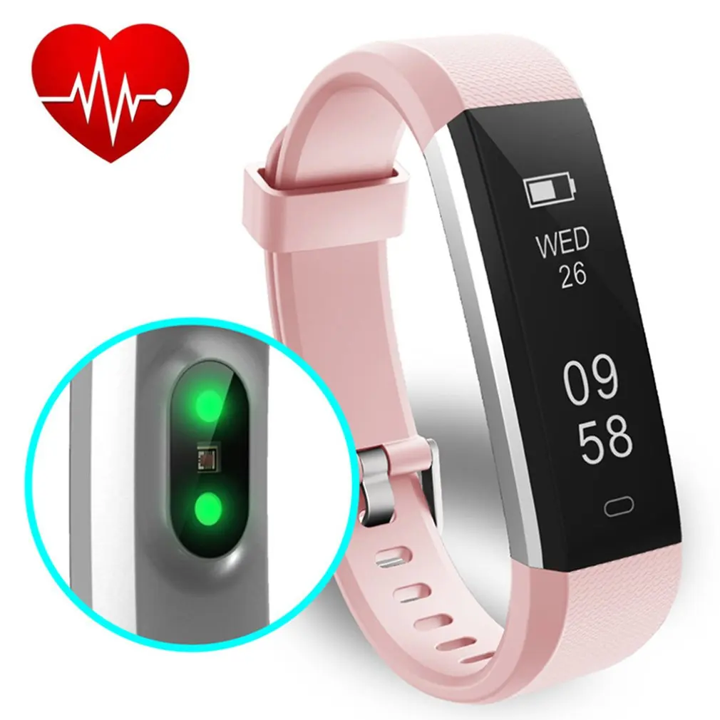 ID115U умный Браслет IP67 водонепроницаемый монитор сна сообщение Push Sport Smartband активный Отображение времени режим движения Funtion