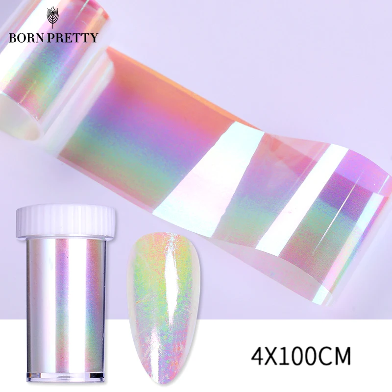 4x10 0 95cm T rnak Folyolar Auroras Nail Art Transferi Etiketler 