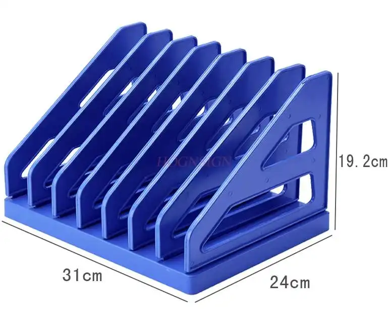 Desktop book stand information basket file rack student textbook