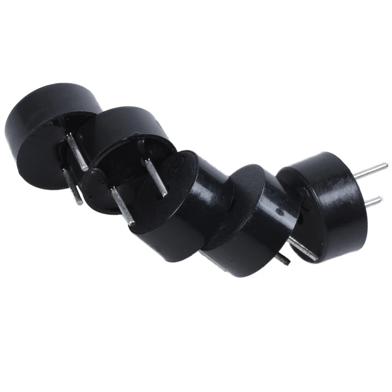 5 шт. непрерывное электронное Buzzer 2 контактный DC 3/5 V-9x4,2mm-черный