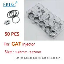 ERIKC прокладки 2,33-2,37 мм 1,97-2,05 мм 50 шт. форсунка дизельного инжектора Отрегулируйте прокладку E1024016CR ремонтная шайба для CAT 320D C6.6 C6.4