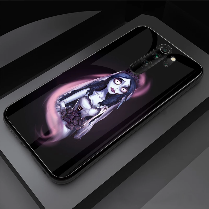 corpse bride Tempered Glass Phone Case For Redmi Note 5 6 7 8 Pro Note8T Note9S Redmi8 9 Cover Shell xiaomi leather case custom Cases For Xiaomi