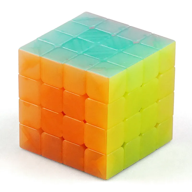 QiYi QiYuan 4x4x4 волшебный кубик желе скорость головоломка Cubo magico профессиональные антистрессовые кубики 4х4 без наклеек игрушки для детей