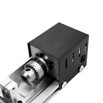 

DC12-24V 100W Mini Lathe Beads Polished Machine Woodworking Lathe With Power Carving Cutter Wood Lathe EU/US Plug