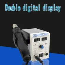 Стол для пайки светодиодов,поялная станция,горячий воздушный пистолет,Светодиодный паяльник с двойным цифровым дисплеем 8586B, паяльная станция, Ремонтный комплект, фена, Электрический паяльник, набор инструментов