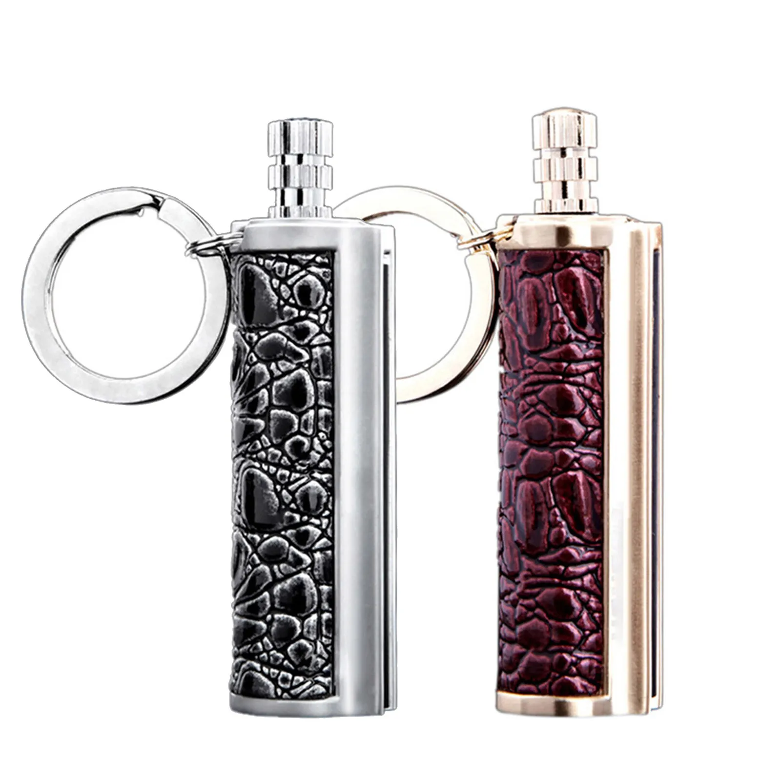 

Outdoor Waterproof Portable Lighter огниво Keychain With Containing Cotton Core Camping Tool Kit Emergency Survival Match Flint