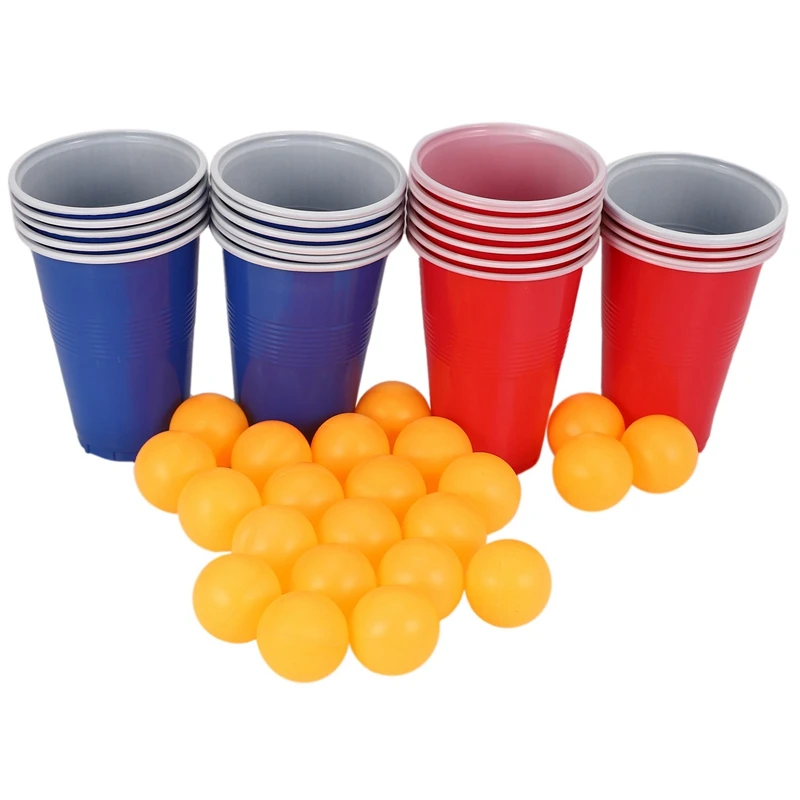 boom Stun Geestelijk 1 Set Entertainment Fun Party Ping Pong Game Party Game Thg Drinking Props  Beer Pong Set 24 Red Cups Yellow Ping Pong Balls - Accessories - AliExpress