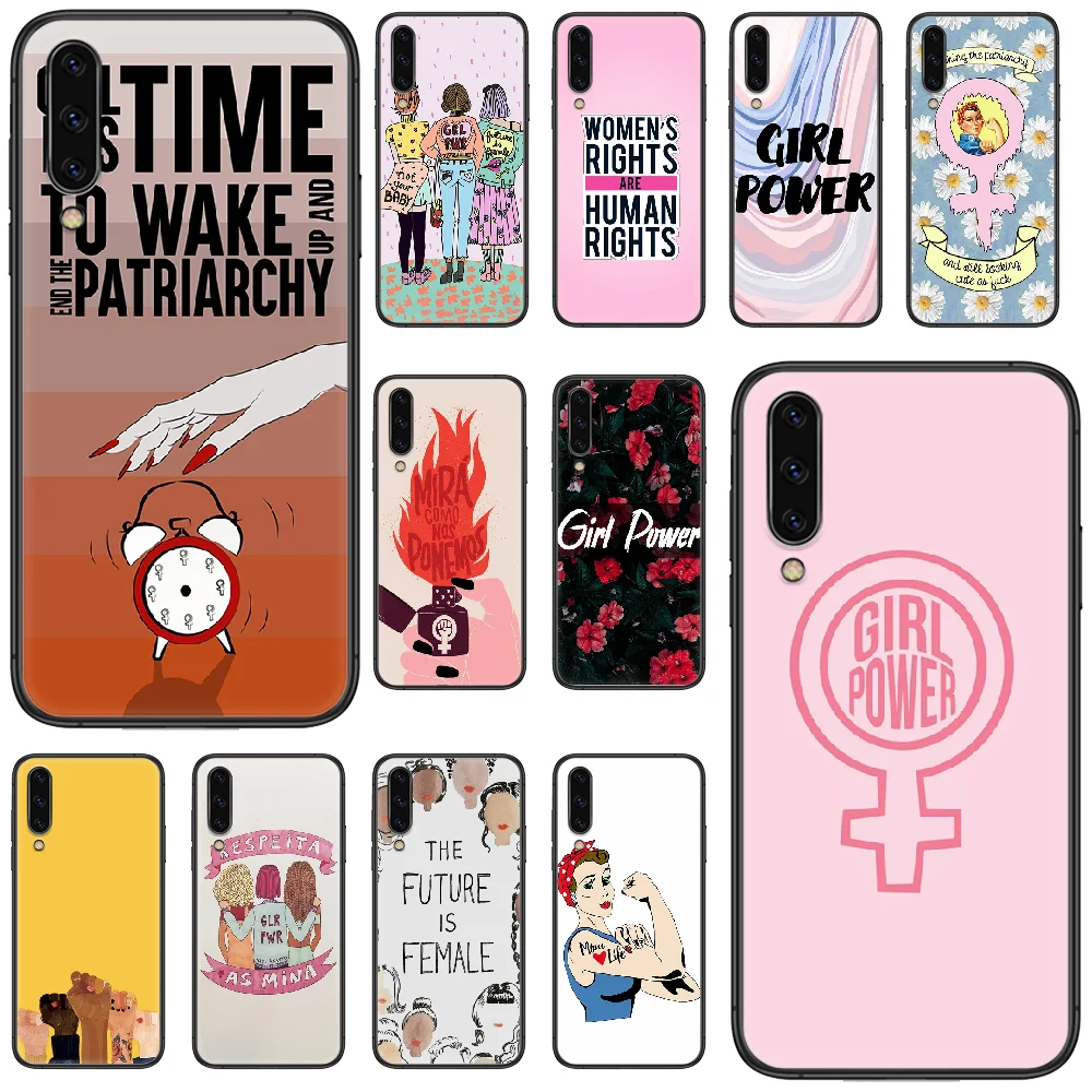 Feminist girl power Feminism чехол для телефона Samsung Galaxy A 5 10 20 3 30 40 50 51 7 70 71 E S 4G 16 17 18 black shell trend |