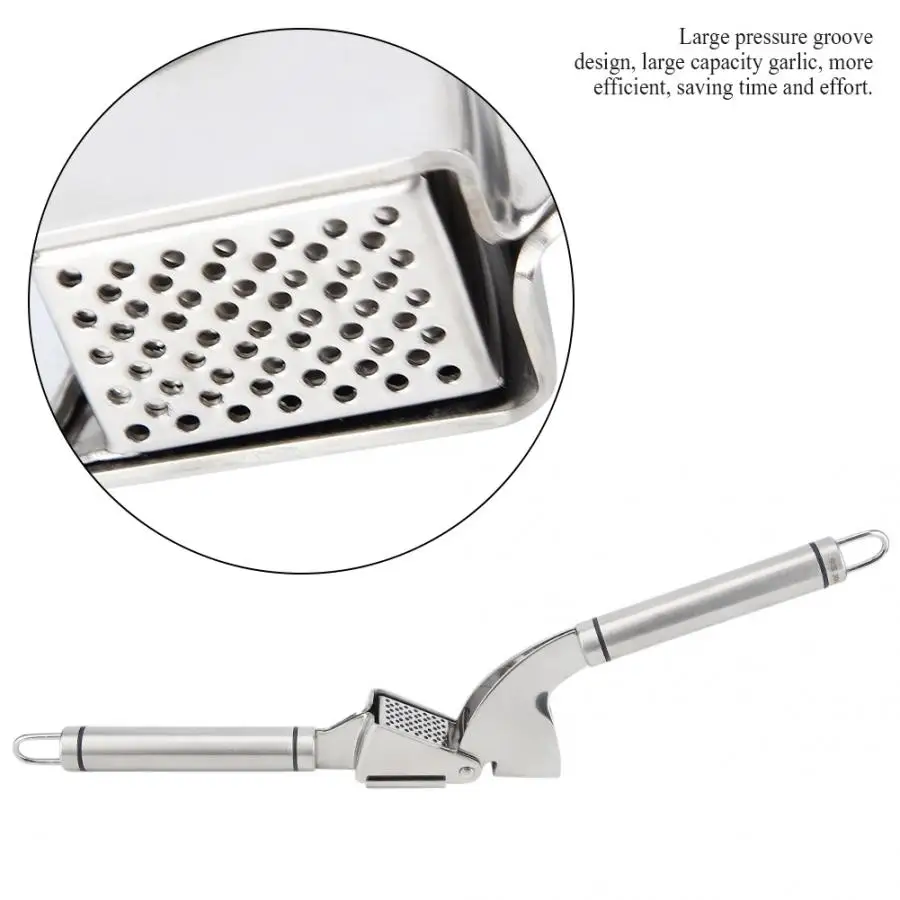 Kitchen Stainless Steel Garlic Press Professional Ginger Press Garlic Mincer Crusher Home Use Garlic Crusher