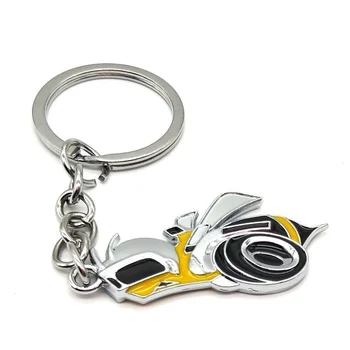 

1Pcs Car Styling 3D Super Bee Logo Metal Keychain Fob Ring Car Accessories for SRT Challenger Charger Journey