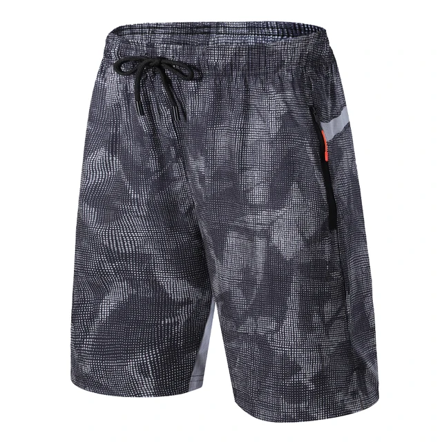 Camouflage Shorts Men Quick Dry Fitness Sport Pocket Running Short Cross fit Jogging Fashion Beach Mens Shorts blackgrey
