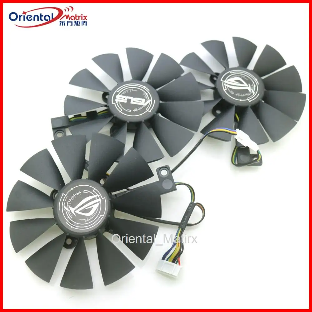 

New PLD09210S12HH PLD09210S12M 87mm VGA Cooling Fan For ASUS RX 580 / RX590 ROG STRIX GAMING TOP Graphics Card Fan