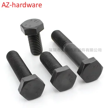 

12.9 grade hex head screw alloy steel high strength hex head full tooth bolt M5 M6 m8m10 20Pcs